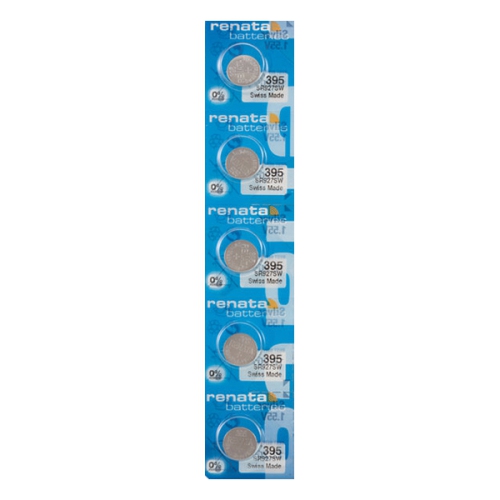 5 x Renata 395 Watch Batteries, SR927SW Battery