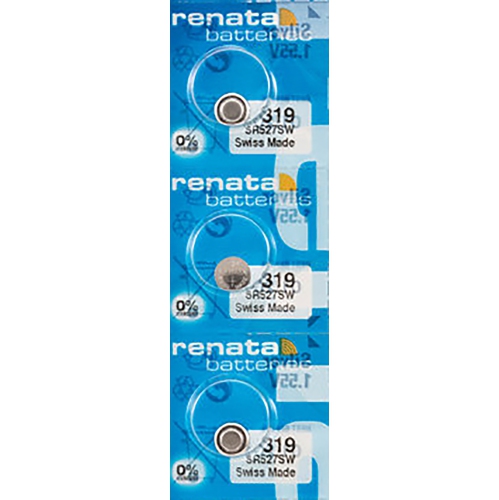 3 x Renata 319 Watch Batteries, SR527SW Battery