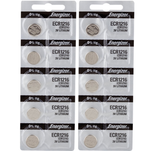 10 x Energizer CR1216 Batteries, Lithium Battery 1216