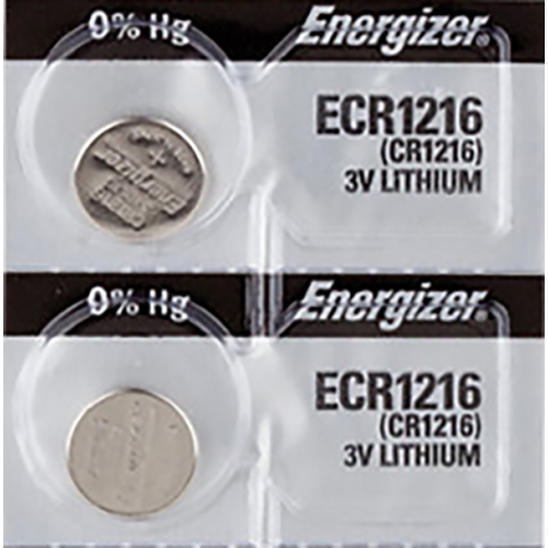 2 x Energizer CR1216 Batteries, Lithium Battery 1216
