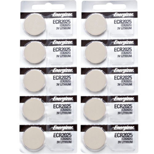 10 x Energizer CR2025 Batteries, Lithium Battery 2025