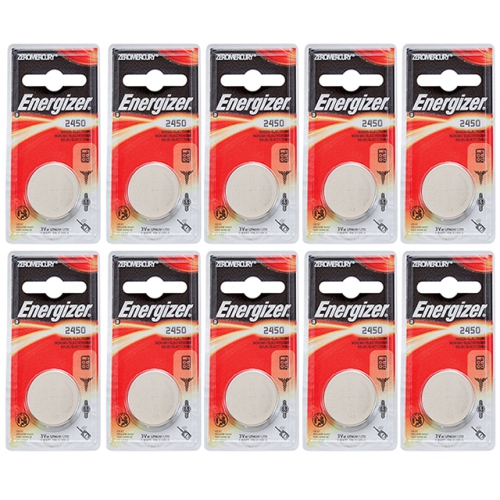 ENERGIZER  10 X Cr2450 Batteries, Lithium Battery 2450