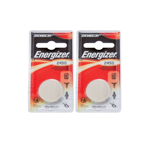 2 x Energizer CR2450 Batteries, Lithium Battery 2450