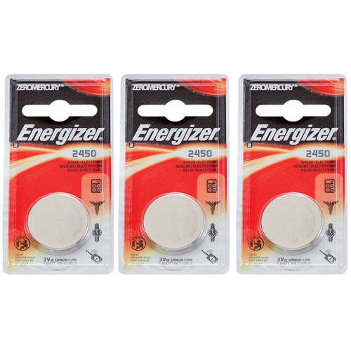 3 x Energizer CR2450 Batteries, Lithium Battery 2450