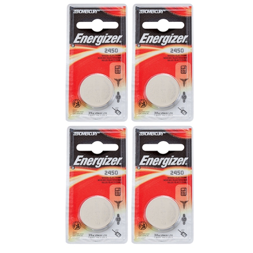 4 x Energizer CR2450 Batteries, Lithium Battery 2450