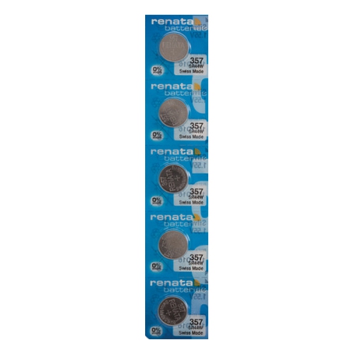 5 x Renata 357 Watch Batteries, SR44W Battery