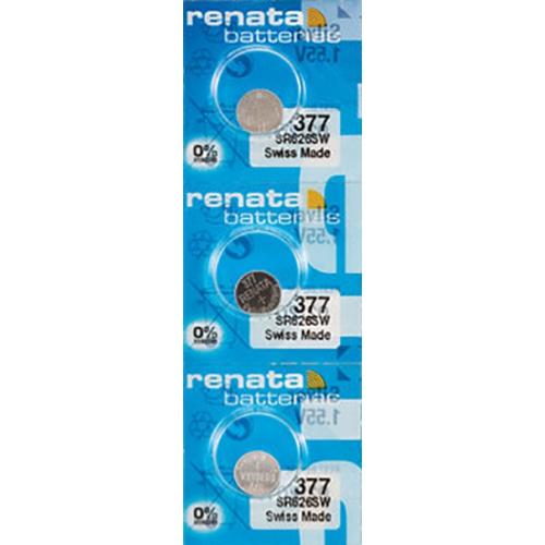 Renata 377 SR626SW Silver Oxide Battery, Button Type at best price