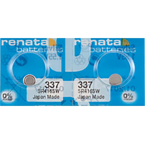 2 x Renata 337 Watch Batteries, SR416SW Battery