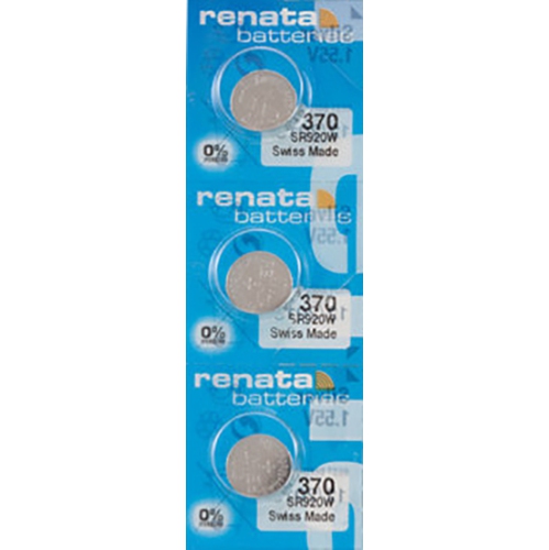 3 x Renata 370 Watch Batteries, SR920W Battery