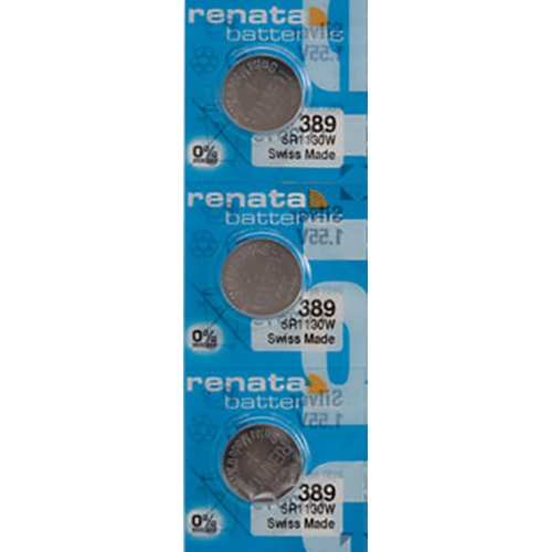 3 x Renata 389 Watch Batteries, SR1130W Battery
