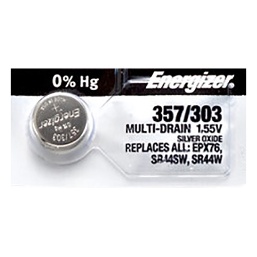 1 x Energizer 357 Watch Batteries, SR44W or 303 Battery