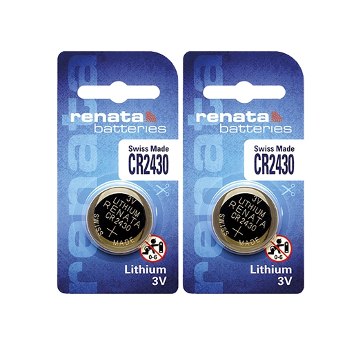 RENATA  2 X Cr2430 Batteries, Lithium Battery 2430