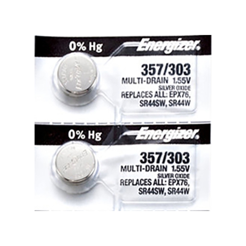 ENERGIZER  2 X 357 Watch Batteries, Sr44W Or 303 Battery