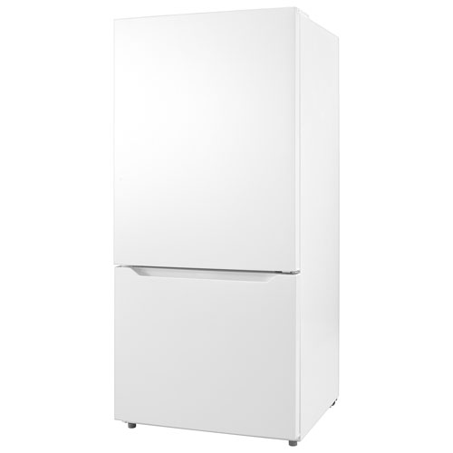 Insignia 30" 18.6 Cu. Ft. Bottom Freezer Refrigerator - White - Only at Best Buy