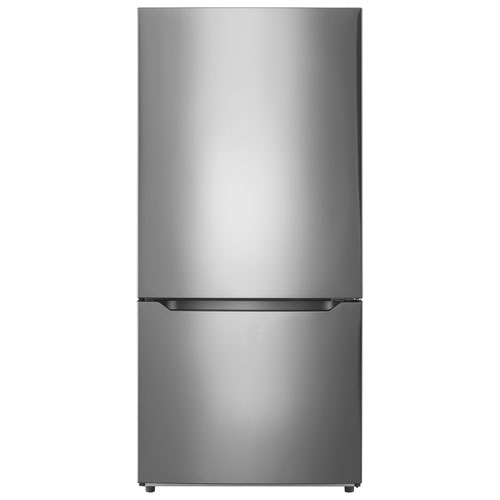 Insignia 30" 18.6 Cu. Ft. Bottom Freezer Refrigerator - Stainless - Only at Best Buy