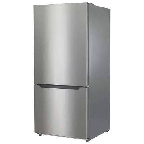 Insignia 30" 18.6 Cu. Ft. Bottom Freezer Refrigerator - Stainless - Only at Best Buy