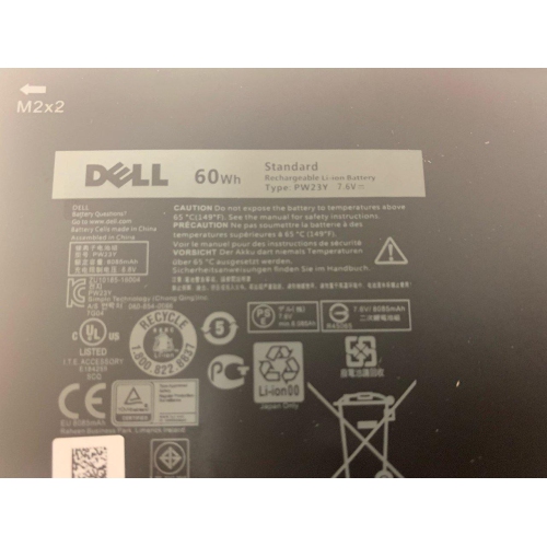 New Genuine Dell XPS 13 9360 13-9360 Battery 60Wh PW23Y