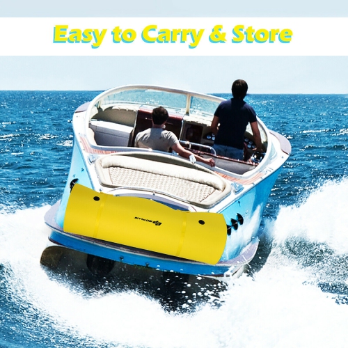 Costway 3 Layer Floating Water Pad Foam Mat Water Recreation Relaxing Tear-resistant 18' x 6'