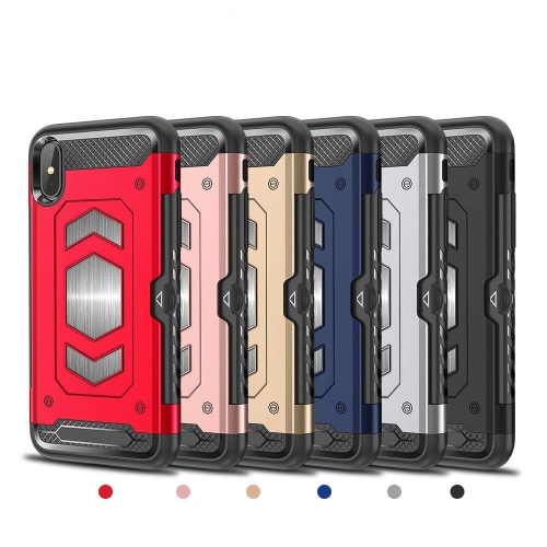 Anti fall magnetic armor Case card holder for iPhone MAX