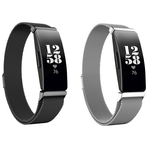 fitbit inspire silver band