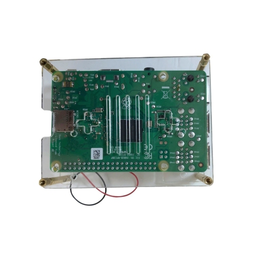 Micro Connectors Acrylic Stackable Raspberry Pi Case with 40mm Fan + Dual Heat Sinks (Raspberry Pi not included)