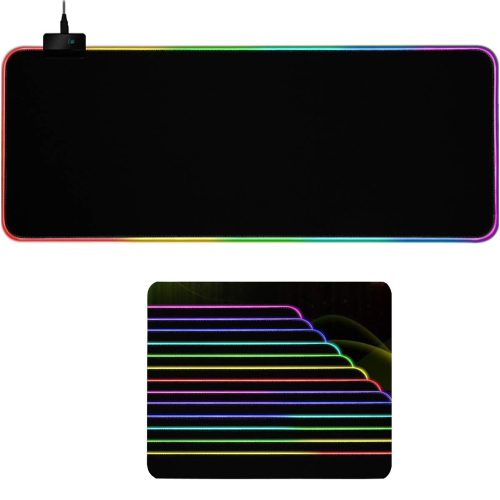 axGear Gaming Mouse Pad RGB LED Light Switching for Computer Laptop Large