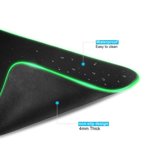 axGear Gaming Mouse Pad RGB LED Light Color Switching For Computer Laptop Large