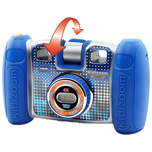 Appareil photo numérique de 2 Mpx avec zoom optique 4x Kidizoom Twist de VTech - Bleu