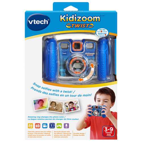 Appareil photo numérique de 2 Mpx avec zoom optique 4x Kidizoom Twist de VTech - Bleu