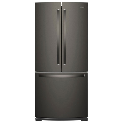 Whirlpool 30" 19.7 CuFt French Door Refrigerator (WRF560SFHV)-Black - Open Box - Perfect Condition