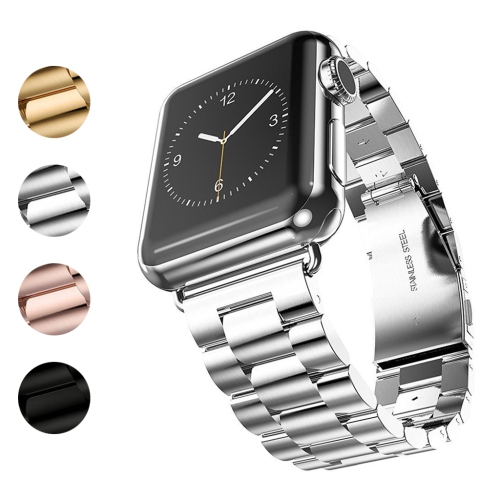 STRAPSCO  Stainless Steel Link Watch Band Strap for Apple Watch Series 1/2/3/4 - 40MM - In Silver
