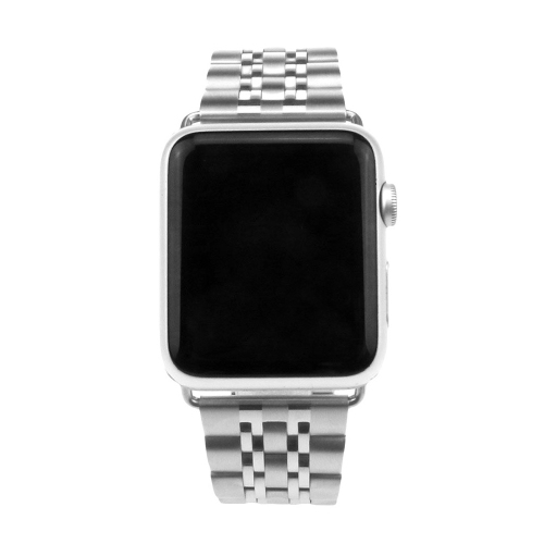 StrapsCo Stainless Steel Link Watch Band Strap for Apple Watch Series 1/2/3/4 - 44mm - Silver