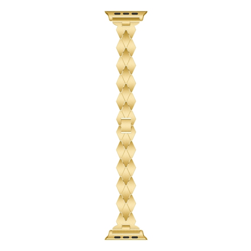 StrapsCo Stainless Steel Watch Bracelet Band Strap for Apple Watch Series 4 - 44mm - Yellow Gold