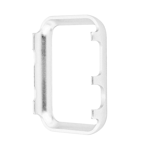 StrapsCo Étui Protecteur en Alliage de Métal avec Strass pour Apple Watch Séries 1/2/3/4 - 40mm - Argent
