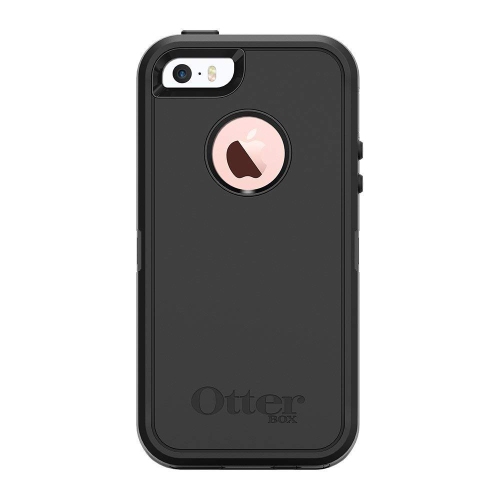 OtterBox DEFENDER SERIES Case for iPhone 5/5s/SE - Retail Packaging - BLACK
