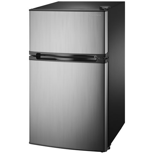 Open Box - Insignia 3.0 Cu. Ft. Freestanding Bar Fridge - Grey/Black - Perfect Condition