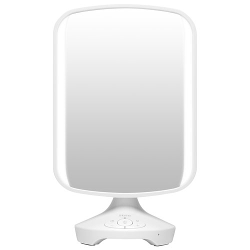 Ihome 7 Vanity Mirror Bluetooth Speaker White Best Buy Canada