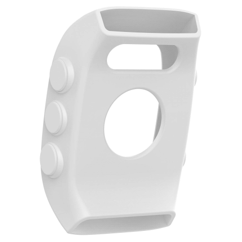 StrapsCo Silicone Rubber Protective Case Cover for Polar M400/M430 - White