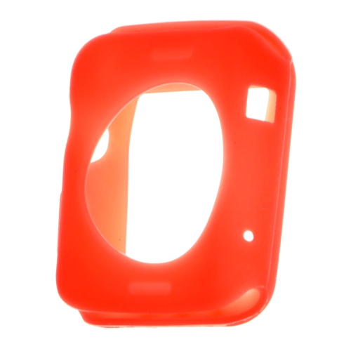 StrapsCo Silicone Rubber Protective Case Cover for 38mm 42mm Apple Watch Series 1/2/3 - Neon Orange