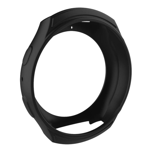 Étui protecteur en caoutchouc de silicone de StrapsCo pour Gear S2 de Samsung - Noir