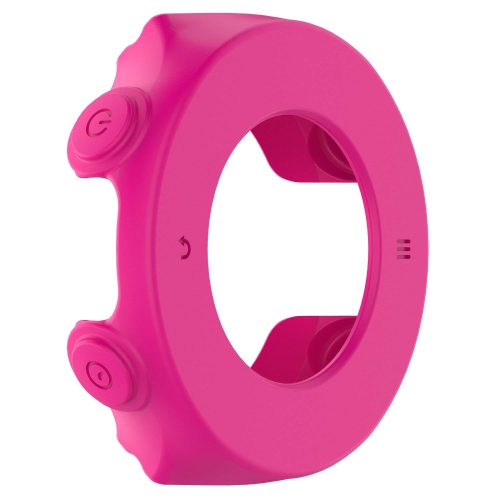 StrapsCo Silicone Rubber Protective Case Cover for Garmin Forerunner 620 - Fuchsia