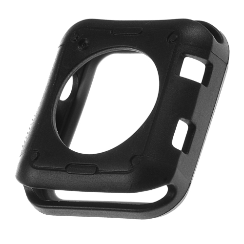 StrapsCo TPU Protective Case Cover for 38mm 42mm Apple Watch Series 1/2/3 - Black & Grey