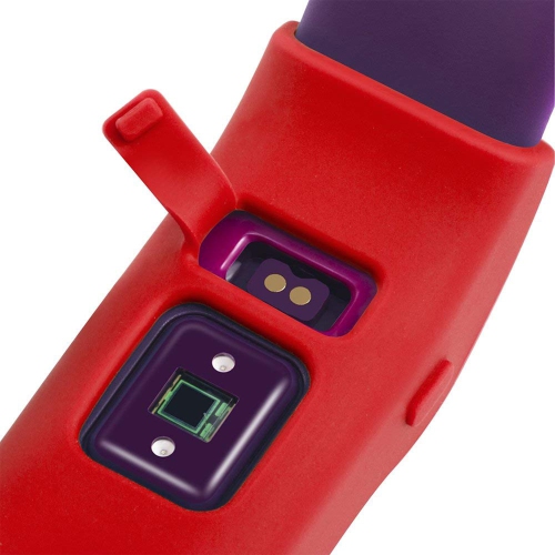 StrapsCo Silicone Rubber Protective Case Cover for Fitbit Charge HR - Red