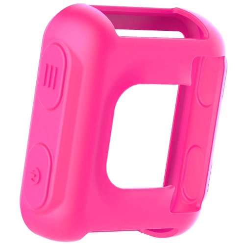 StrapsCo Étui Protecteur en Caoutchouc de Silicone pour Garmin Forerunner 35 - Rose Néon