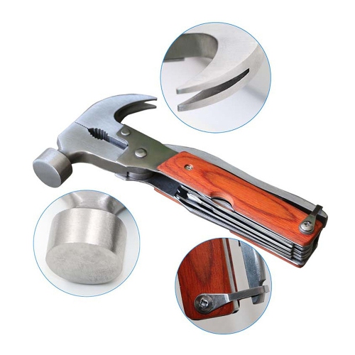 axGear Multifunction Foldable Pliers Knife Screwdriver Emergency Pocket Tool Hammer