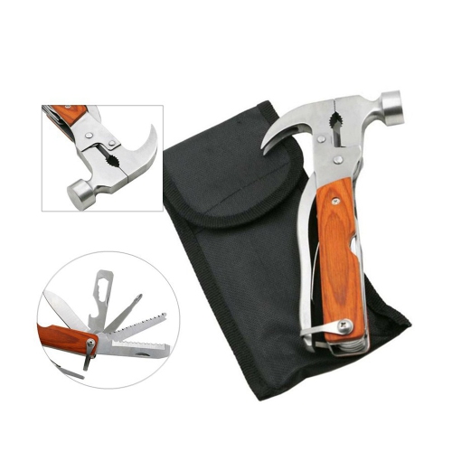 axGear Multifunction Foldable Pliers Knife Screwdriver Emergency Pocket Tool Hammer