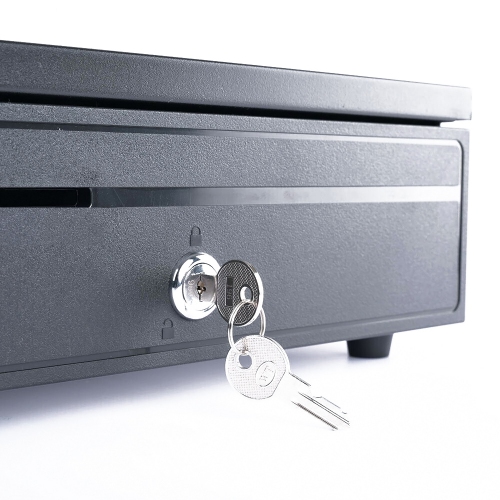 La boîte à tiroir-caisse d’axGear est compatible avec les imprimantes de PDV d’Epson avec plateau à 5 billets et à 5 pièces