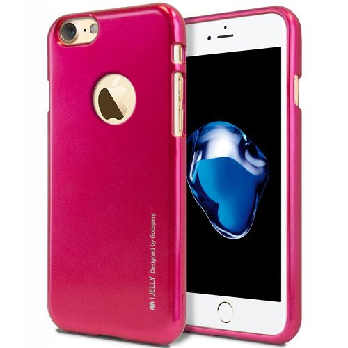 GOOSPERY  Iphone7/8 Ijelly Metal Case, Hot In Pink