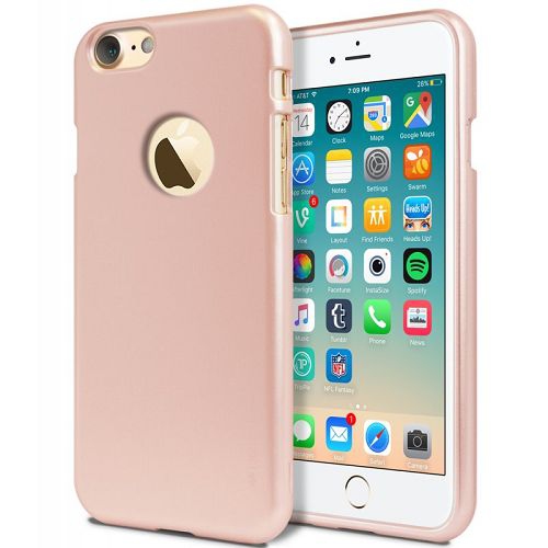 GOOSPERY  Iphone7/8 Ijelly Metal Case, Rose In Gold