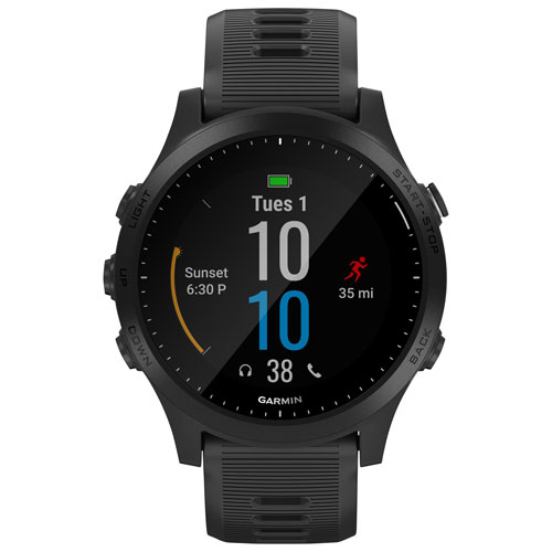 Garmin Forerunner 945 30mm GPS Watch with Heart Rate Monitor - Large - Black